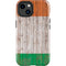 Ireland Flag Dark Wood iPhone 15 Impact Case